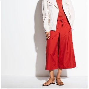 NWT Vince Cotton Culotte in Adobe Red, Size M